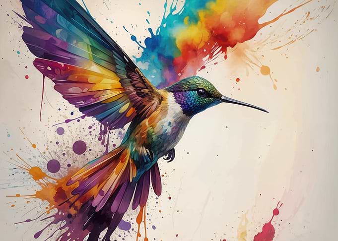 Hummingbird in Flight