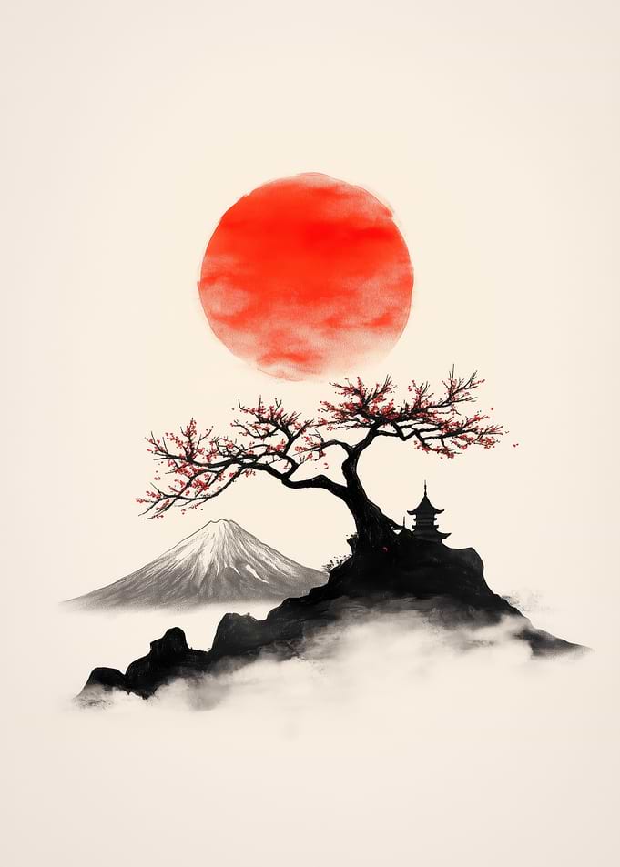 Japanese Mountain Landscape
