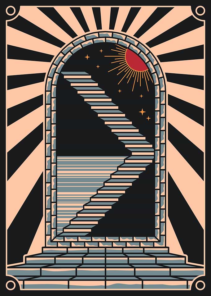 Arched Doorway Illustration