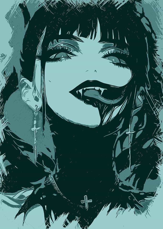 Vampire Girl Anime Art