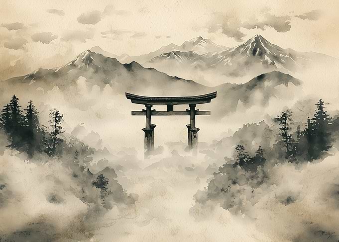 Japanese Mountain Gate