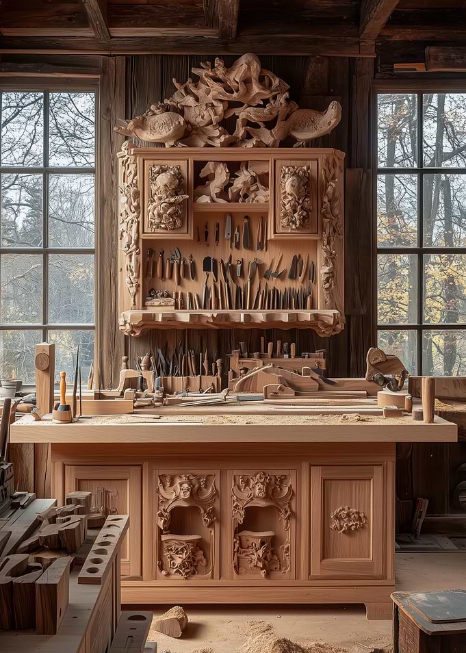 Ornate Woodworking Workshop