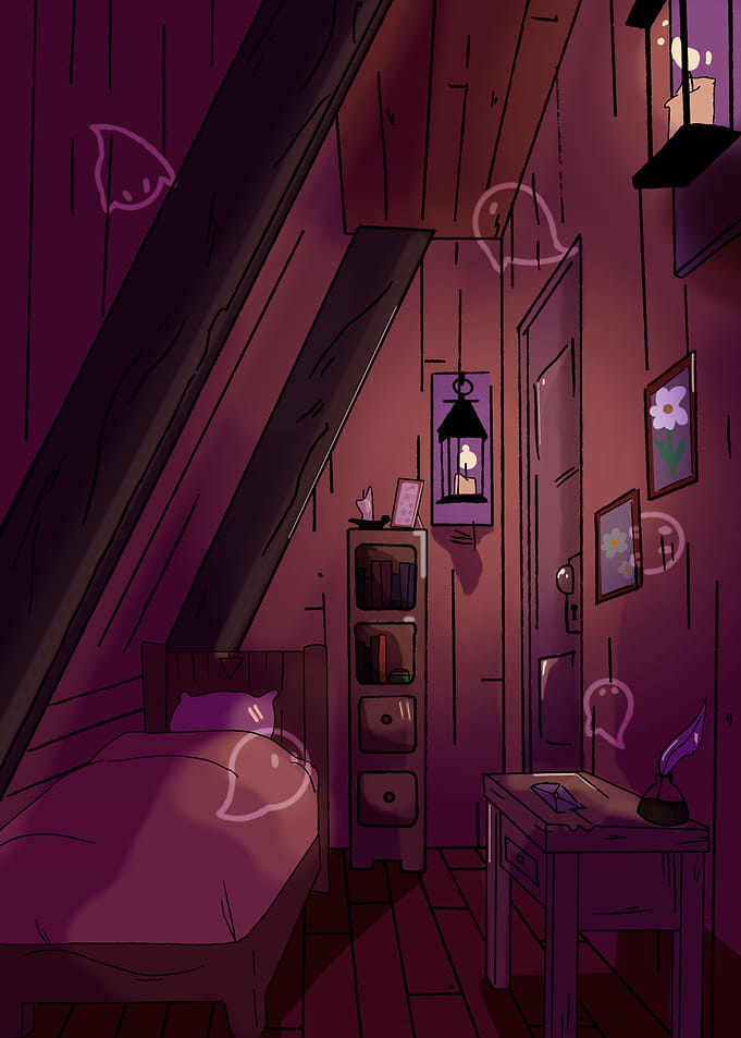 Ghostly Bedroom
