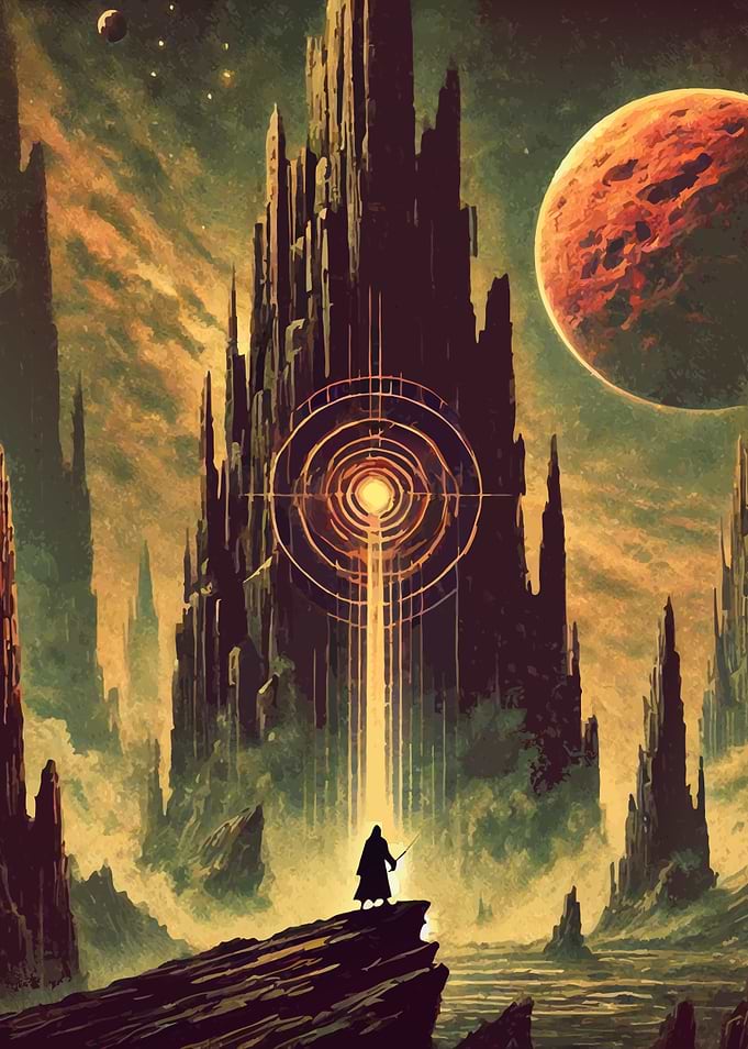 Sci-Fi Dark Fantasy Landscape