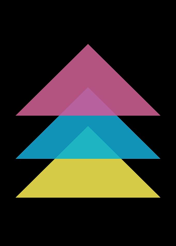 Abstract Triangle Art