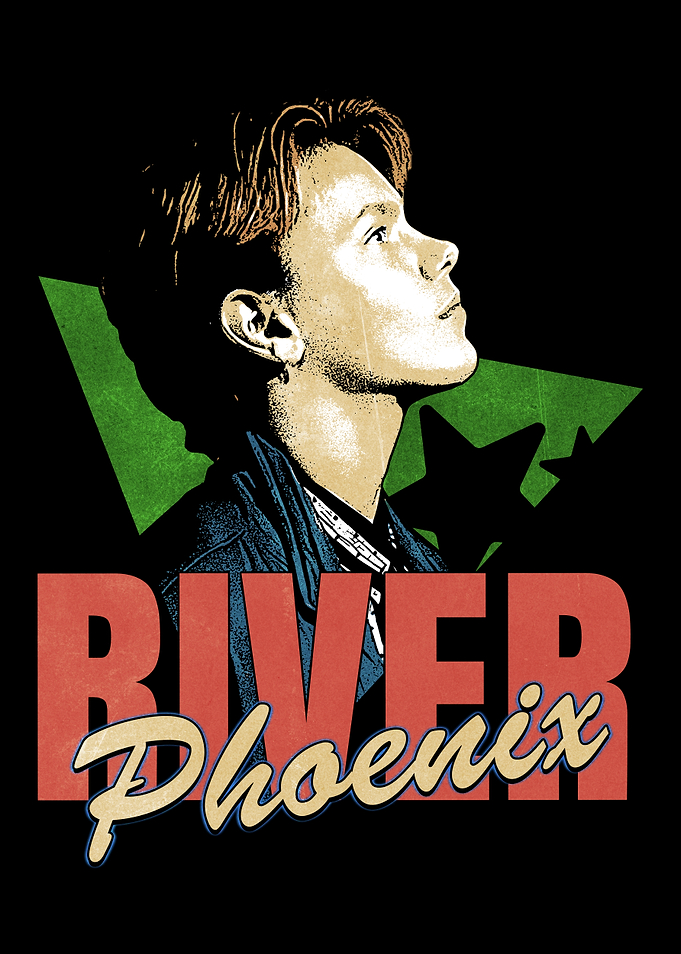 River Phoenix Retro Comic Artwork Poster