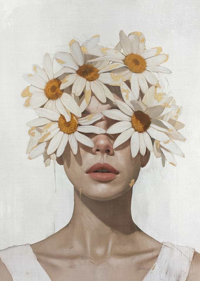 Woman with Daisies