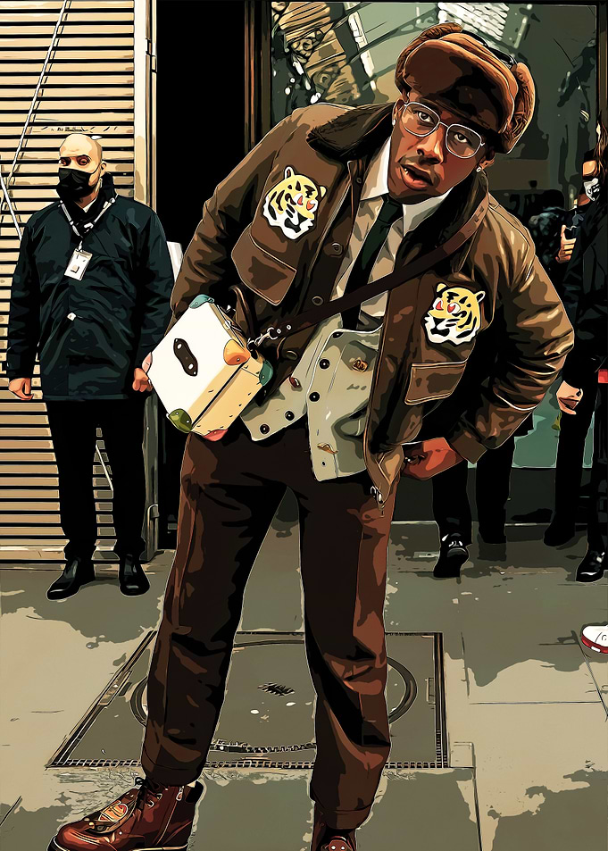 Tyler, the Creator in Tiger Jacket
