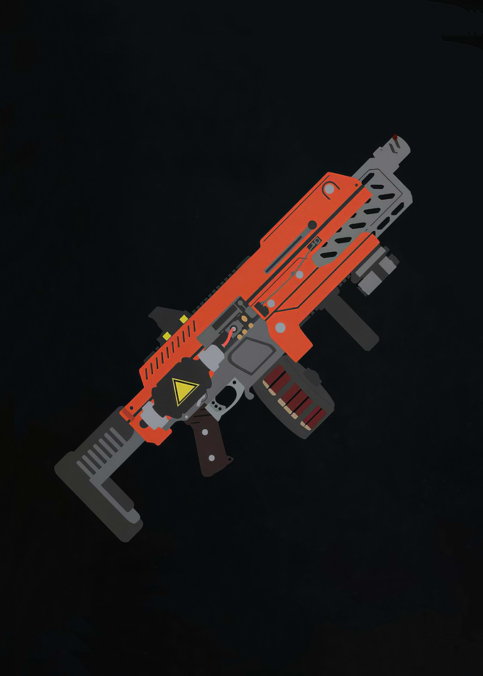 Futuristic Weapon IllustratiShotgun _ SG-225IE Breaker Incendiary