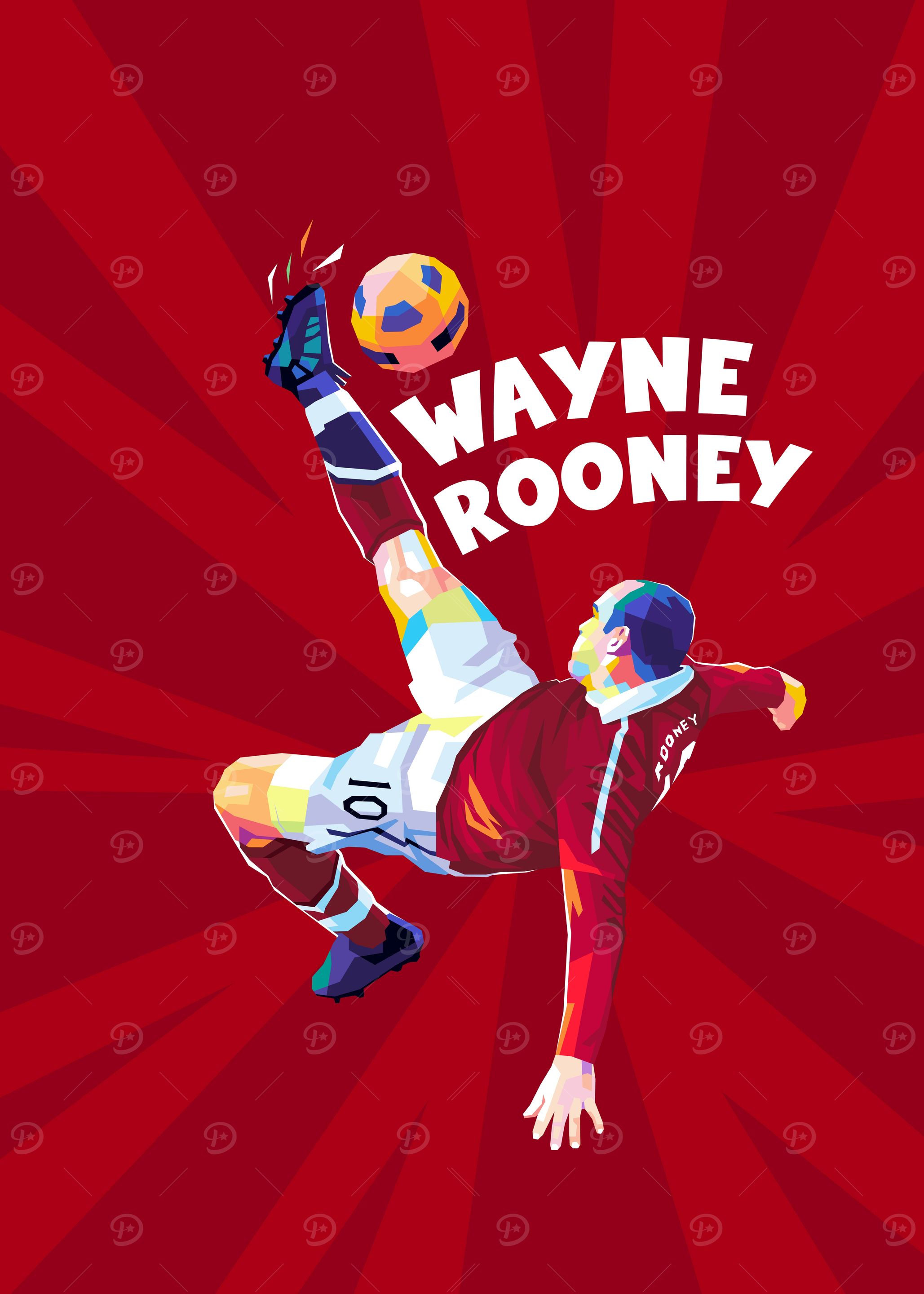 Wayne Rooney Soccer Art