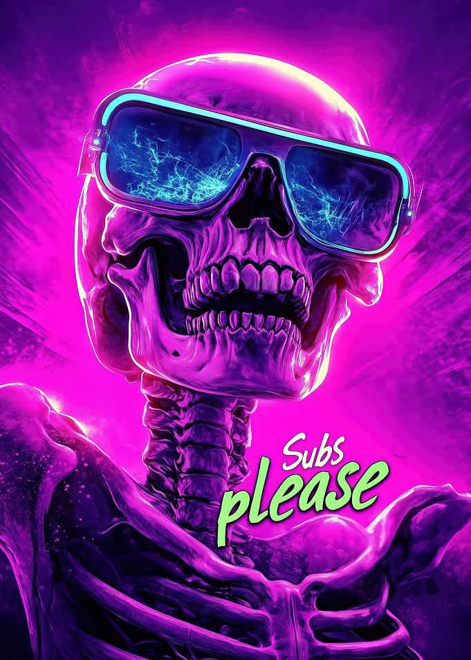 Skeleton with Sunglasses