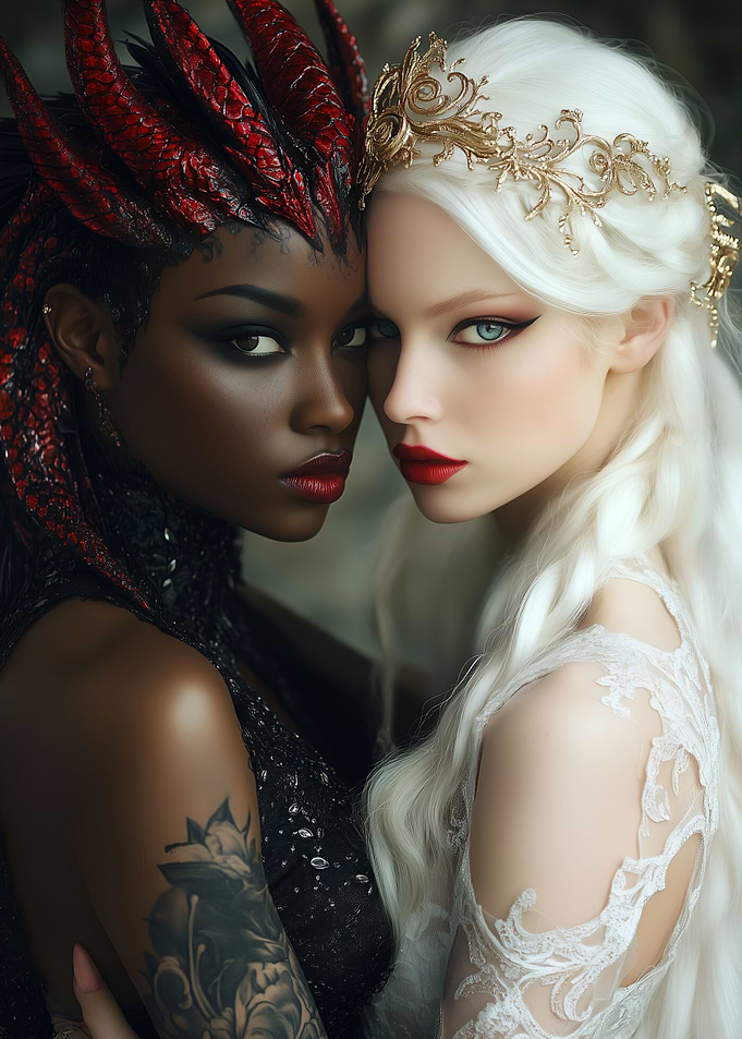 Angel and Demon Portraits