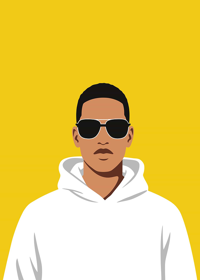 Man in Sunglasses and Hoodie