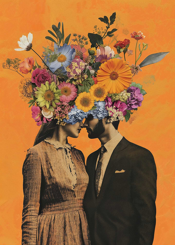 Floral Couple Portrait