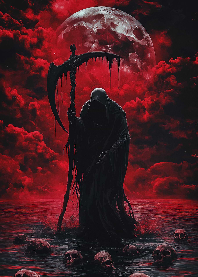 Grim Reaper Red Sky