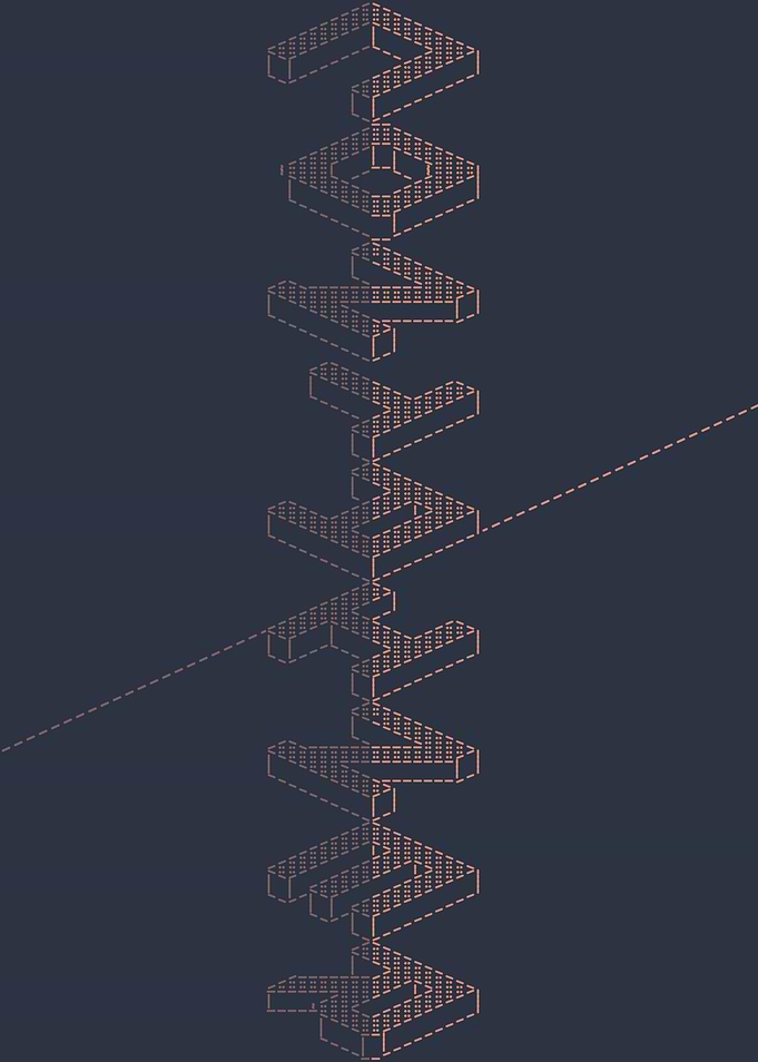Abstract Container Typography Pattern