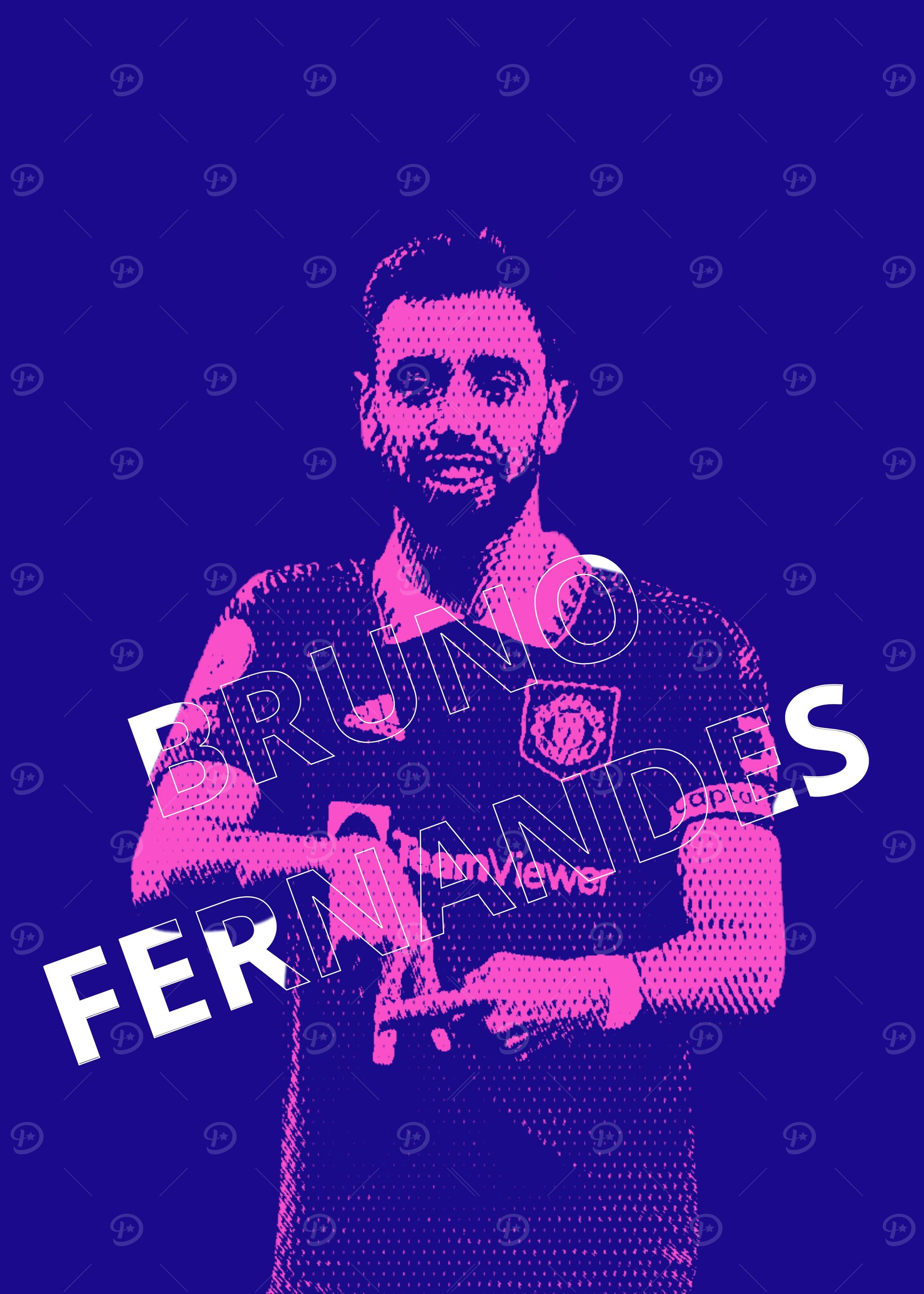 Bruno Fernandes Football Poster
