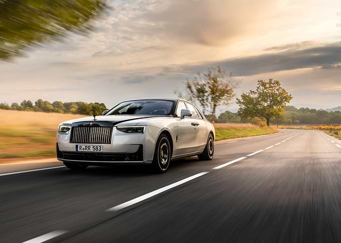 Silver Rolls Royce Phantom