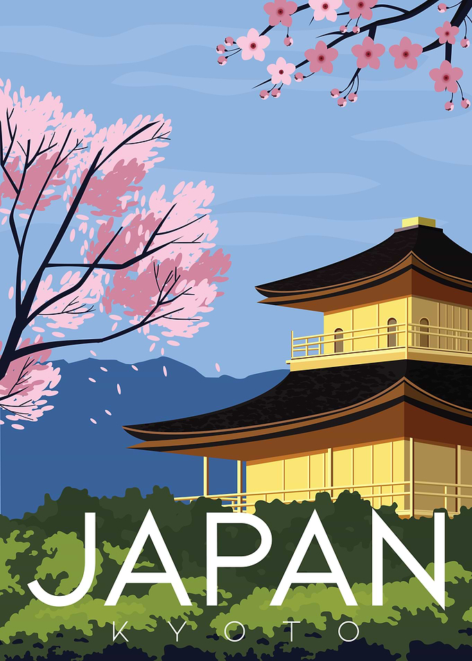 Kyoto Golden Temple Poster