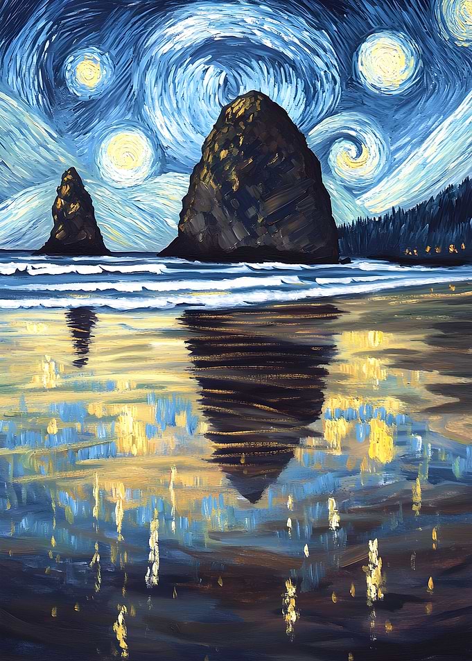 Landscapes and symbols of beauty across the United Nature Painting