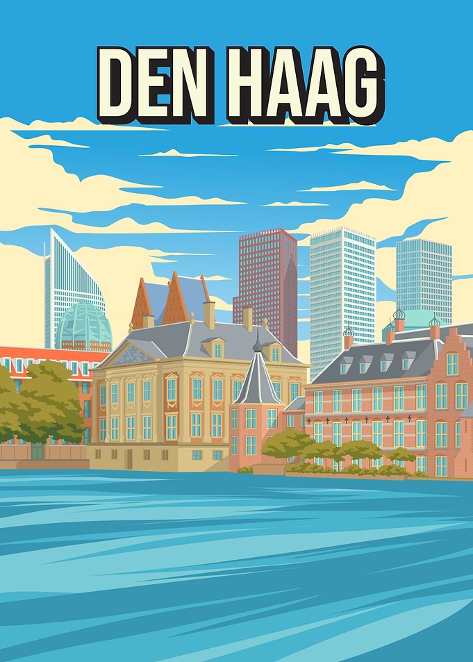 Den Haag The Hague Cityscape Skyline