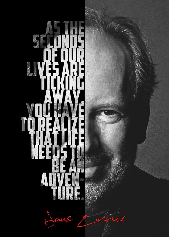 Hans Zimmer Quote Typography
