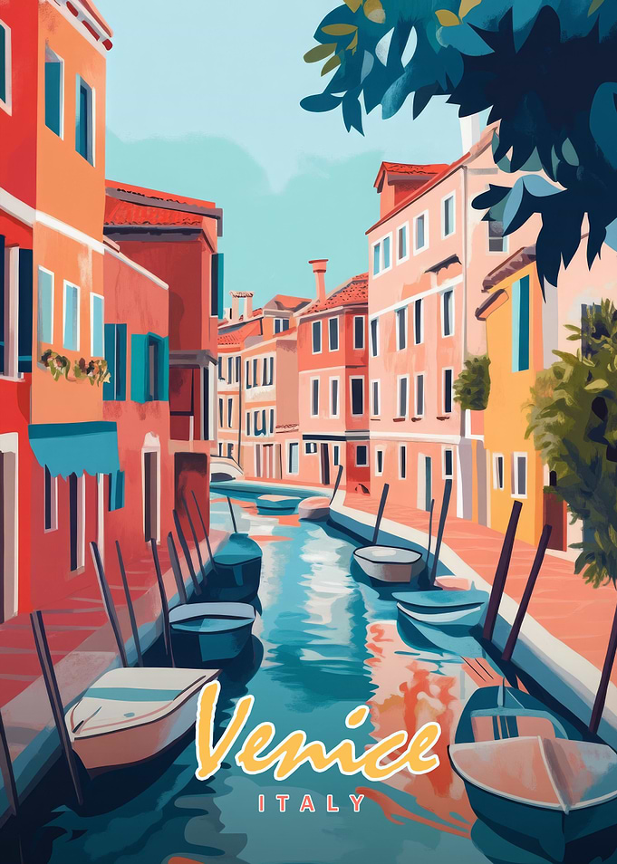 Venice Canal Painting