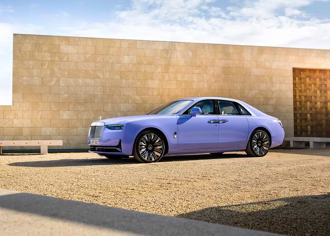 Purple Rolls Royce Phantom