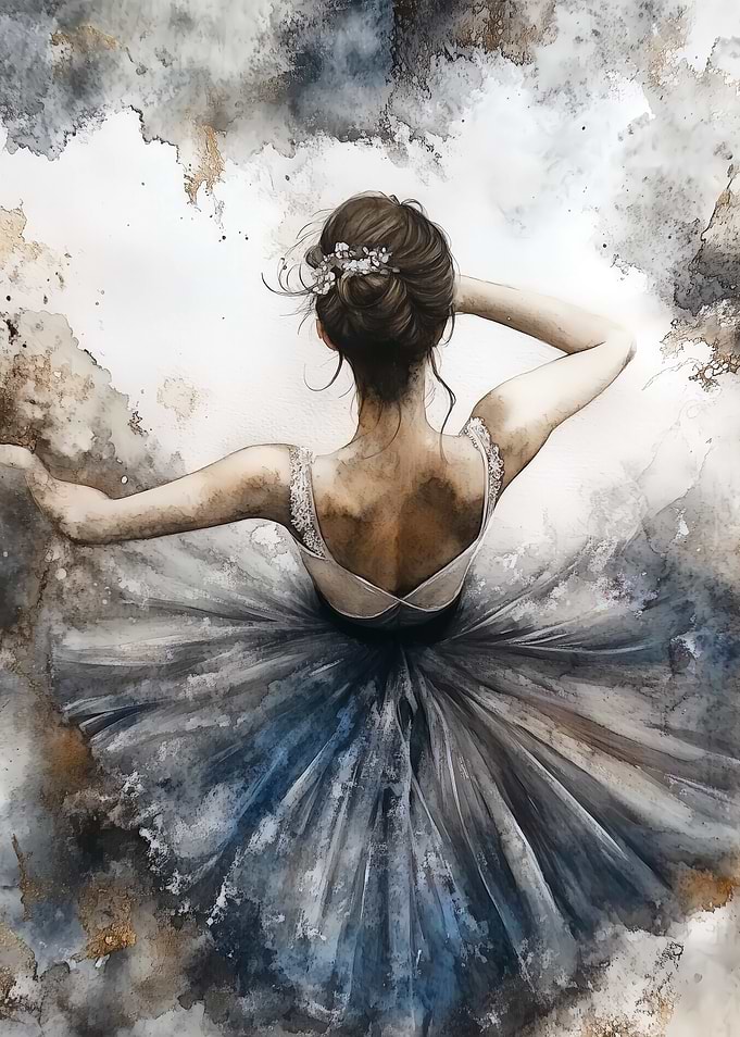 Watercolor Ballerina