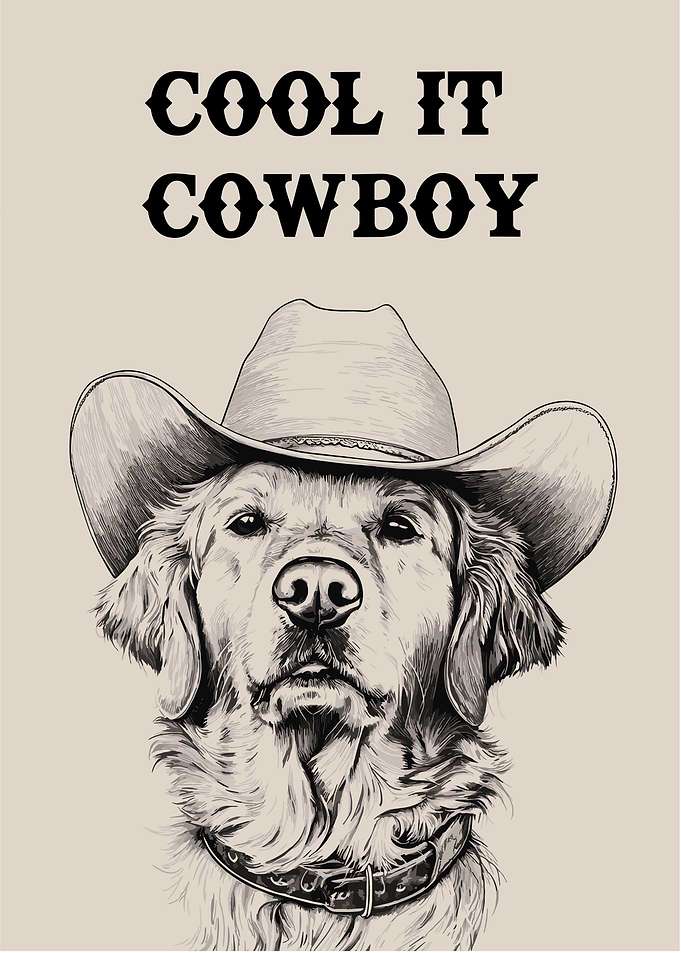 Cool it cowboy Cowboy Dog