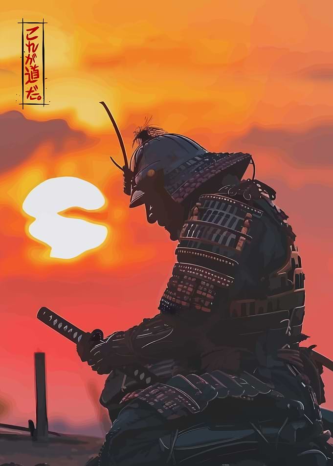 Samurai Warrior Sunset