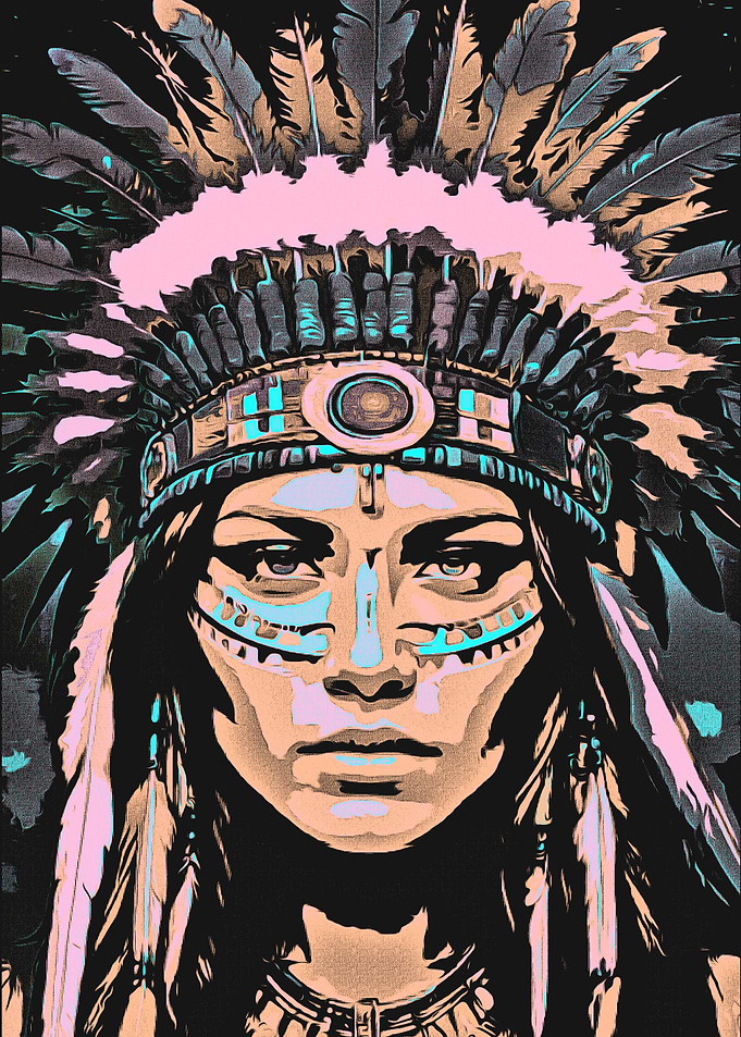 Native American Woman Portrait