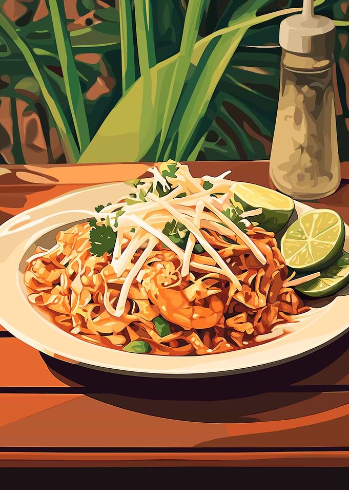 Pad Thai with Shrimp