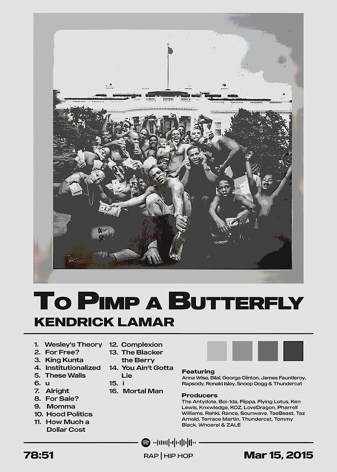 Kendrick Lamar - To Pimp a Butterfly Album Cover