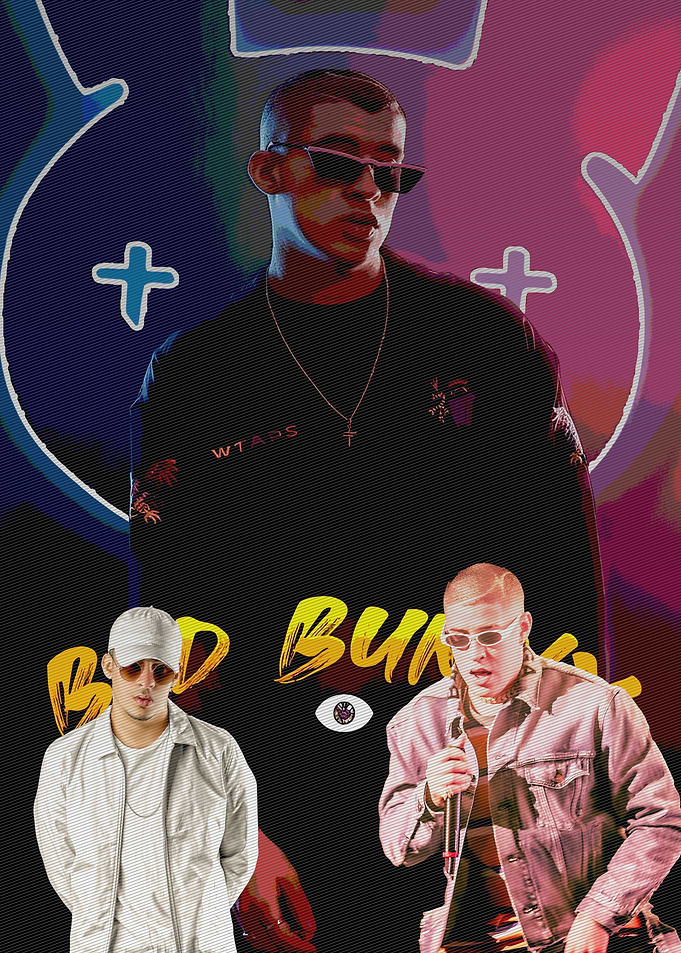 Bad Bunny Collage