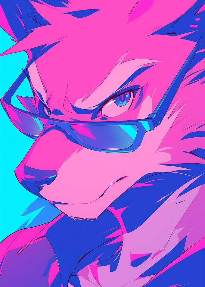 Cool Wolf in Sunglasses