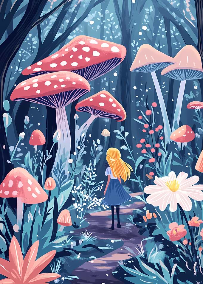 Forest of wonderful toadstools