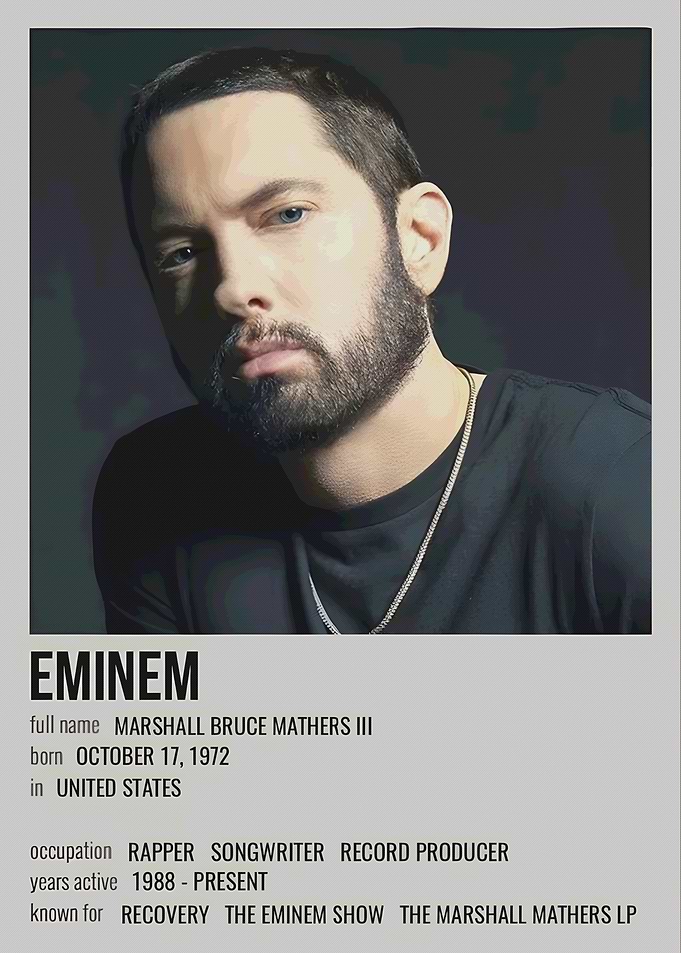 Eminem Minimalist Poster