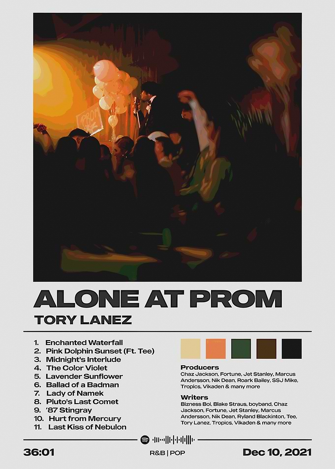 Tory Lanez - Alone at Prom Album Cover