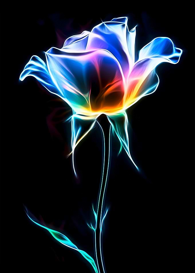 Neon Rose