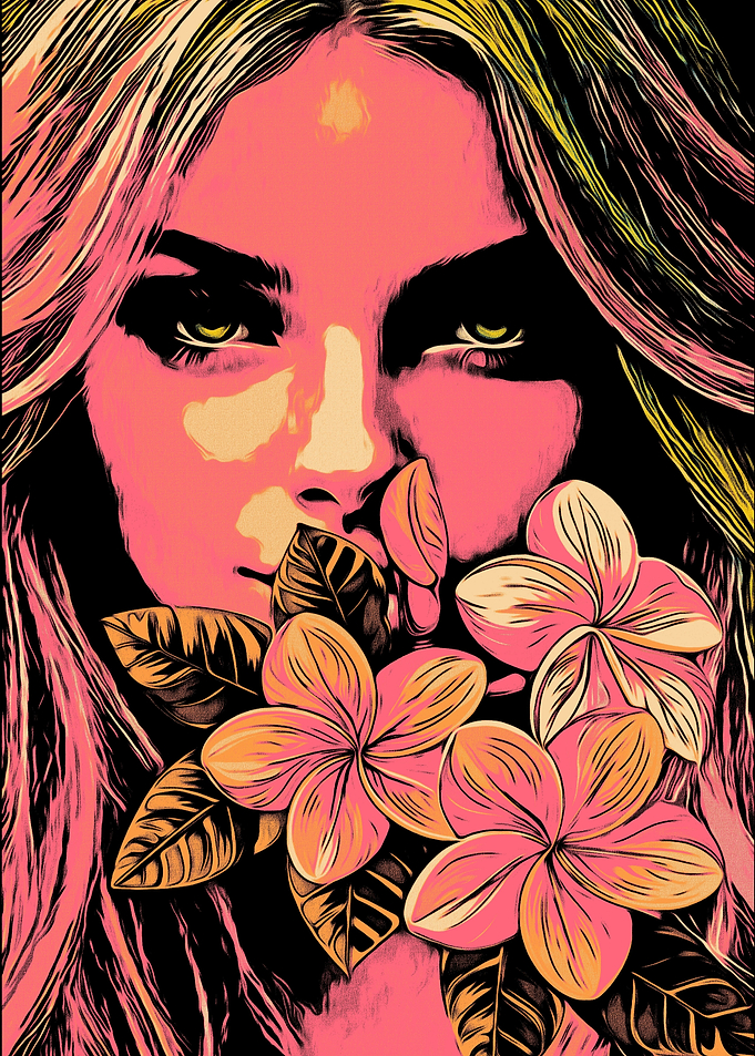 Woman with Flowers