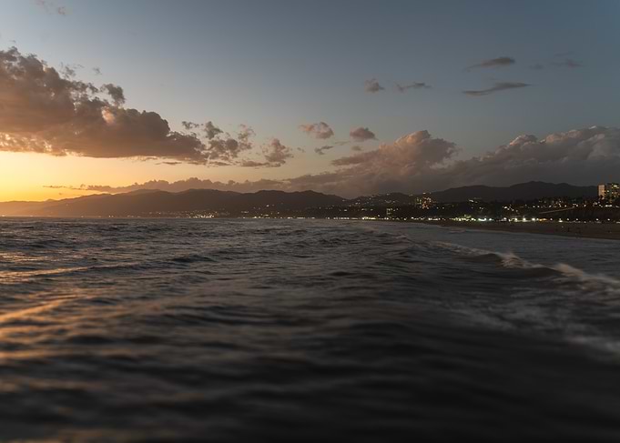 Sunset Over Cityscape