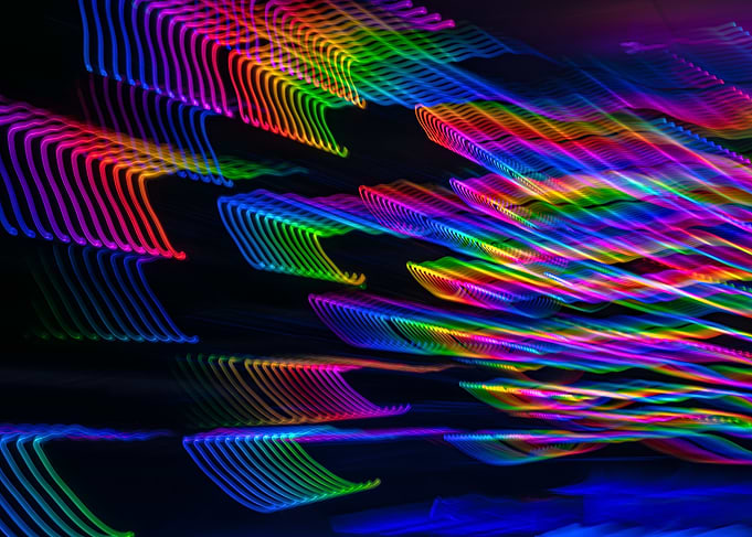Rainbow Light Trails
