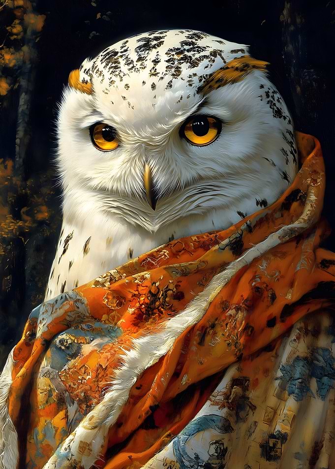 Snowy Owl Portrait Animal