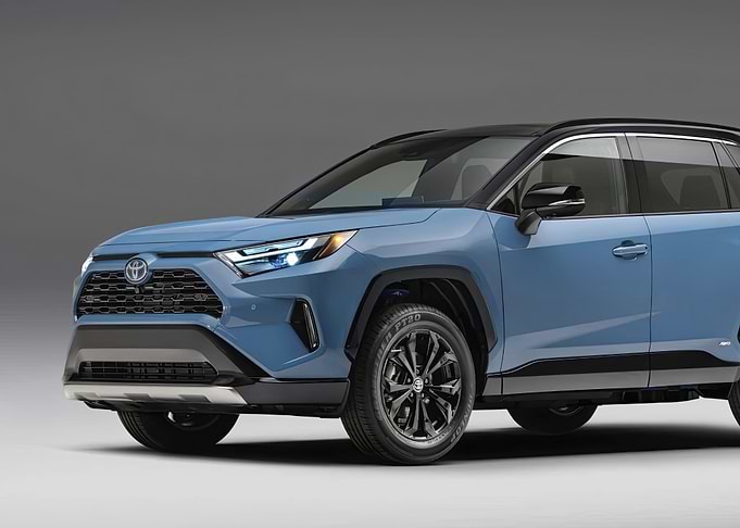 Blue Toyota RAV4