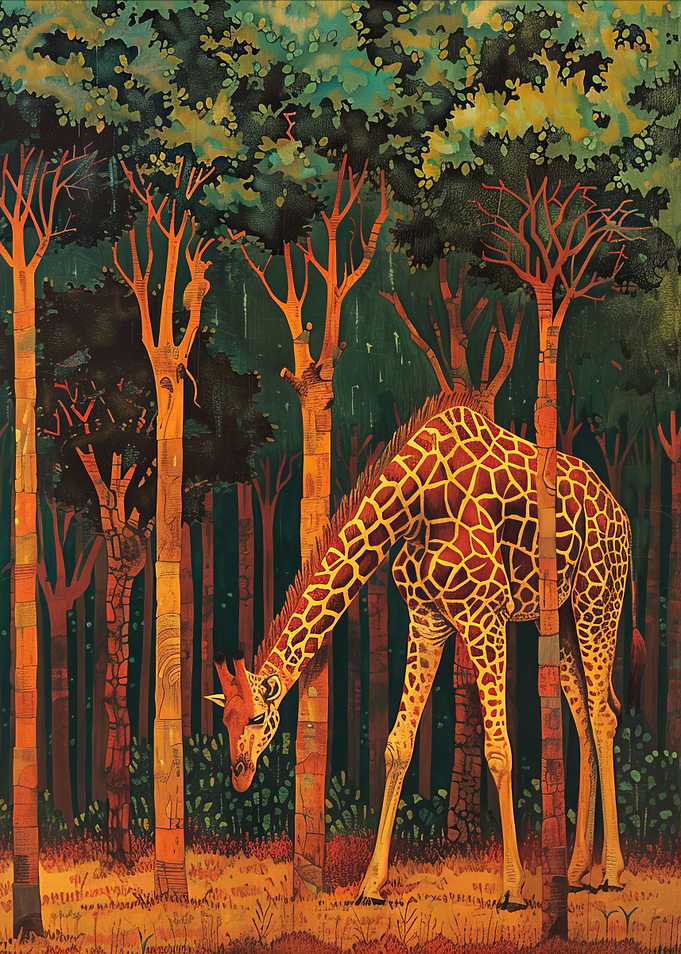 Giraffe in Forest