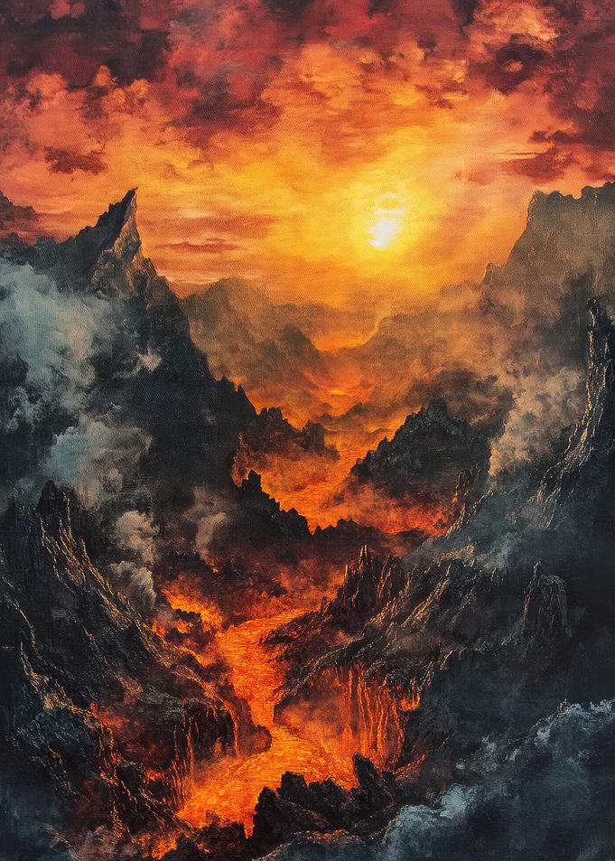 Lava Flow Landscape