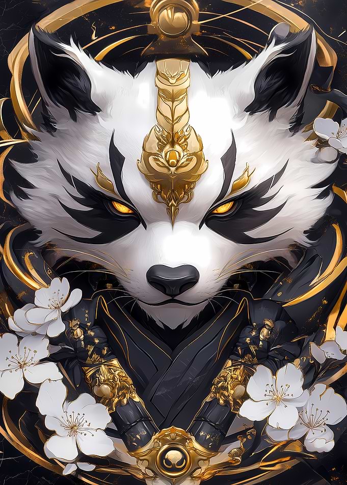 Golden Fox Art Print Animal