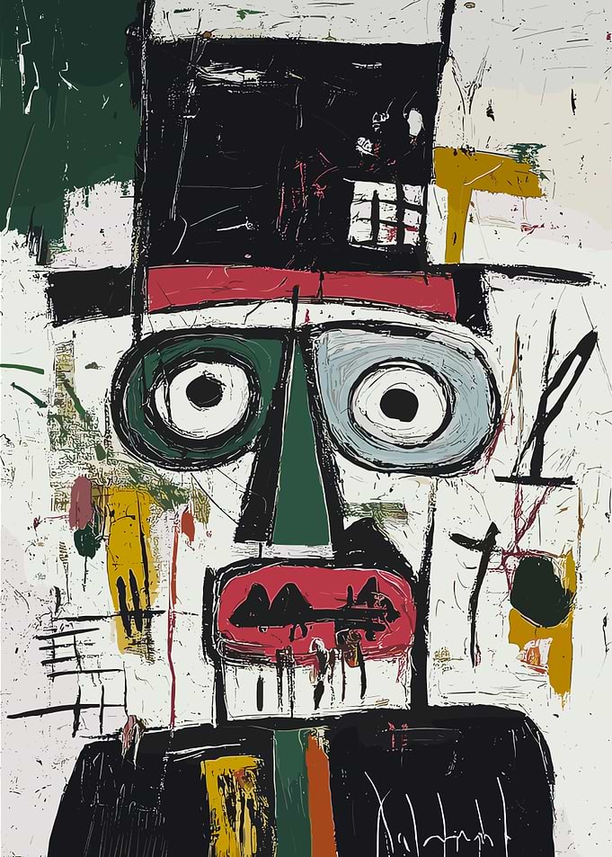 Abstract Farmer Portrait