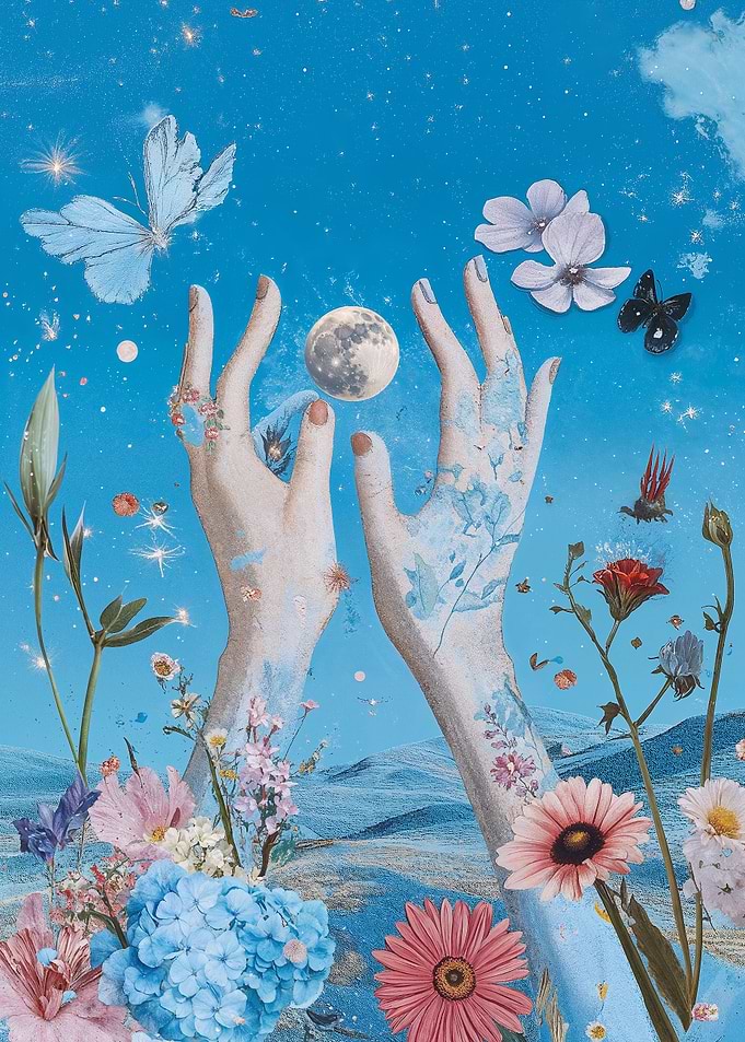 Hands Reaching for the Moon
